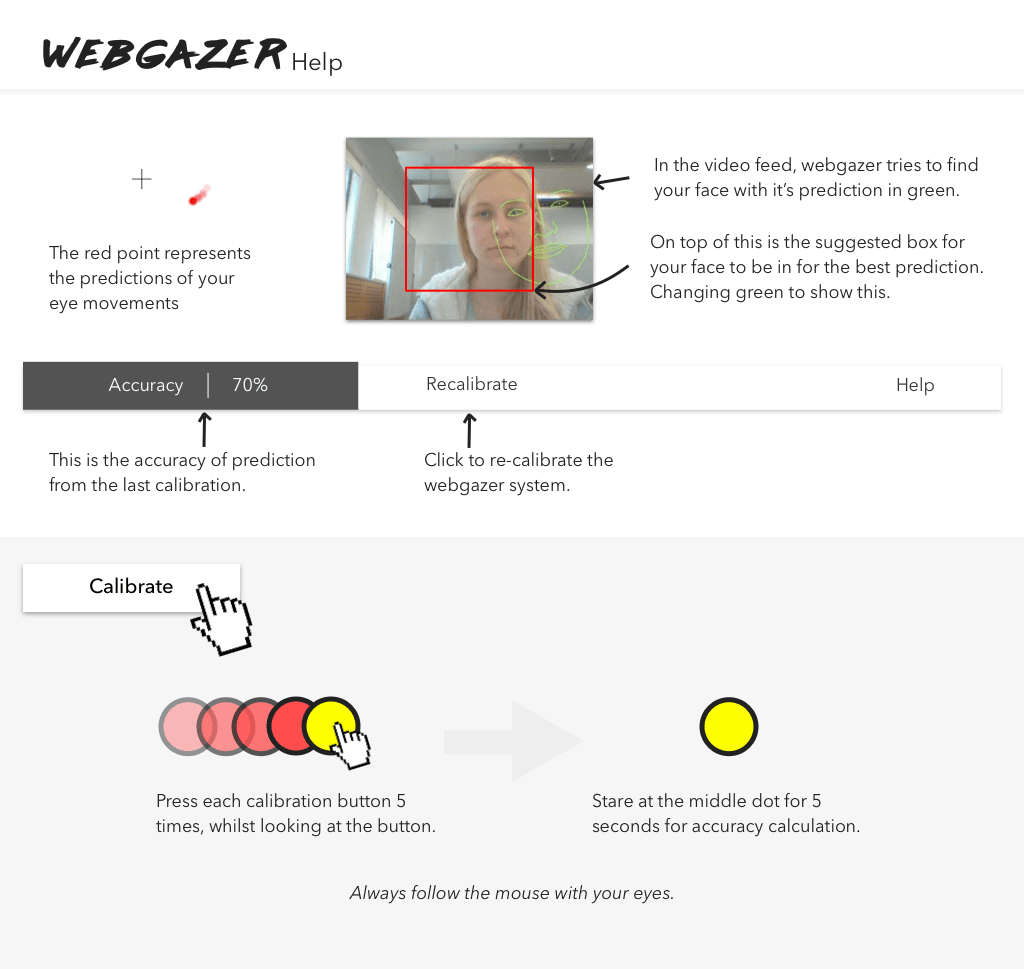 webgazer demo instructions